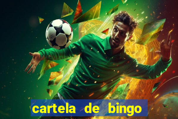 cartela de bingo pra imprimir